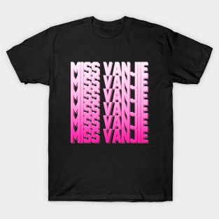 Miss Vanjie! (5) - Pastel Pink Gradient (Pink 2) T-Shirt